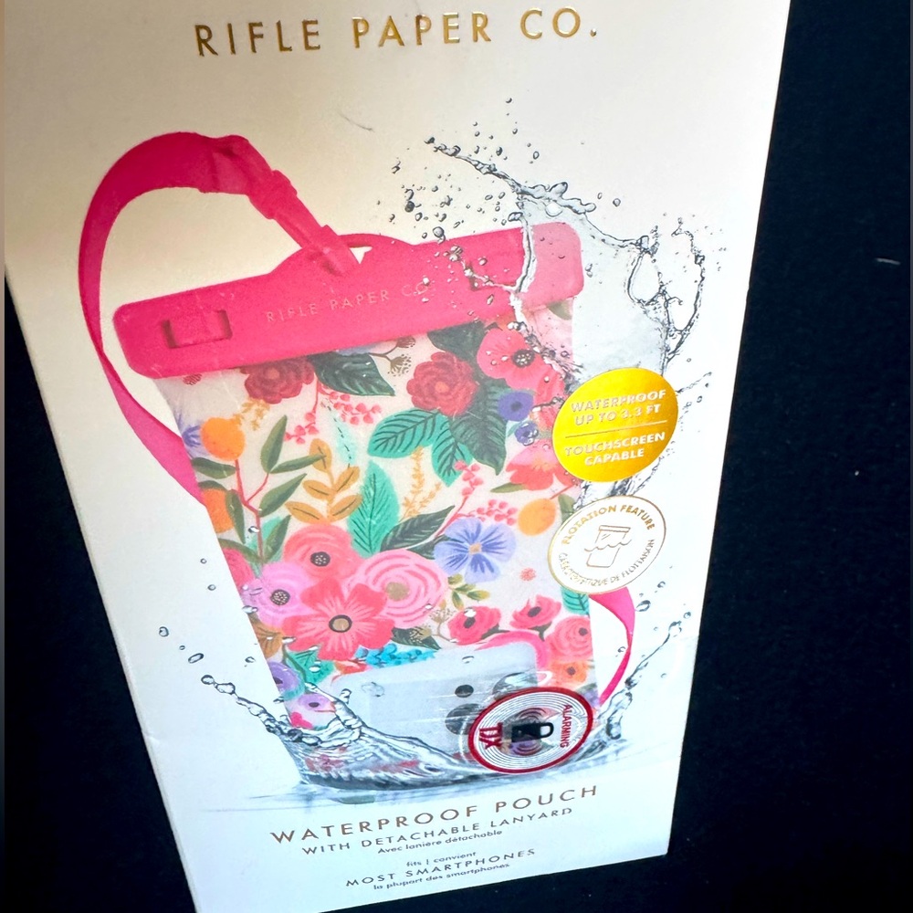 Rifle Paper Co. Waterproof Pouch🌺PRETTY&PRACTICAL! Zoom in for all the details